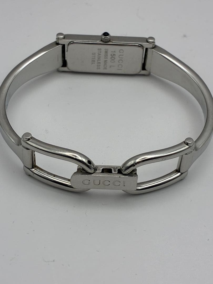 GUCCI グッチ 1500L 良品 レディース 時計 シルバー 稼働品 1