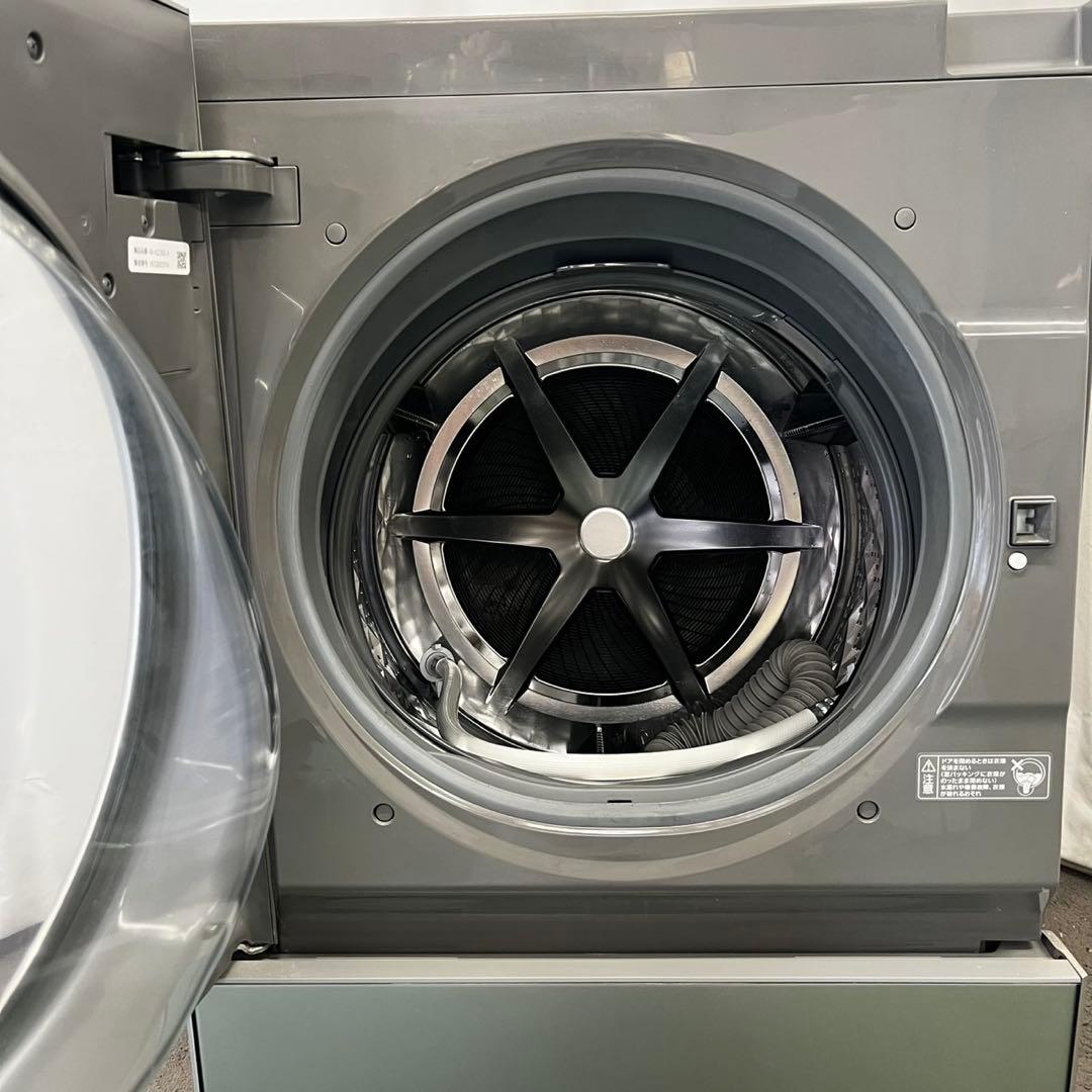 135⭕️ドラム式洗濯機　パナソニック　大容量　10キロ　キューブル　黒　設置無料