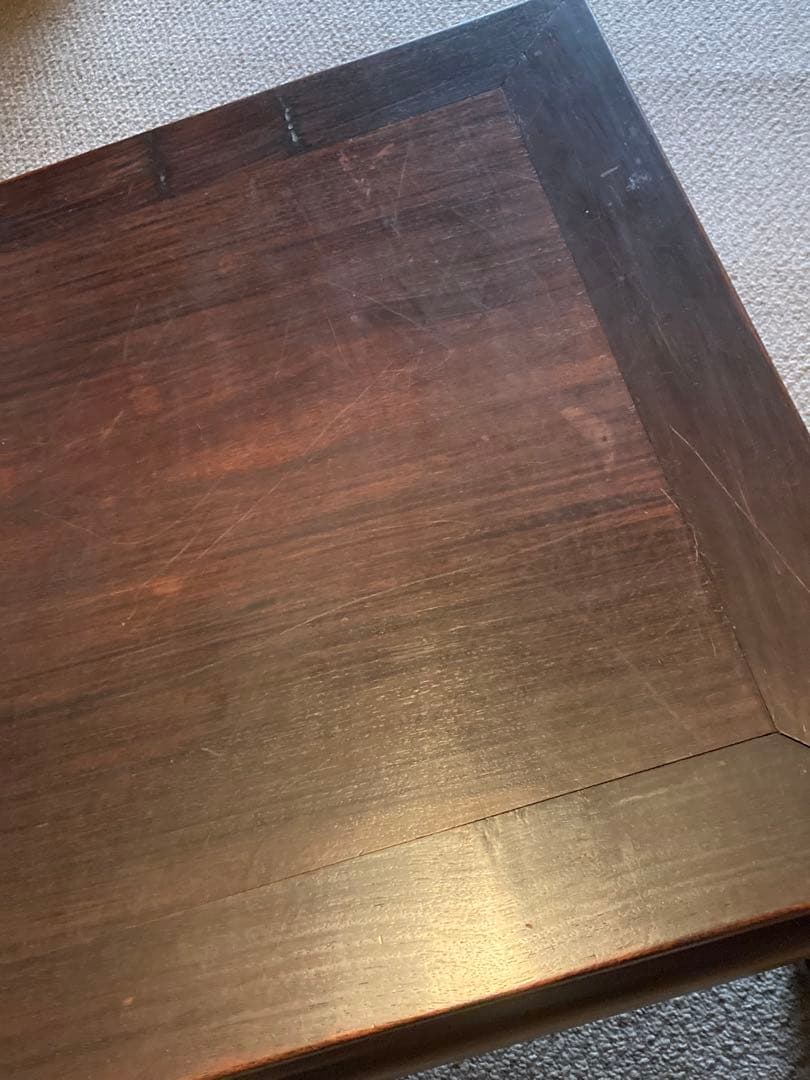 アンティーク家具・紫檀 唐木 ローテーブル