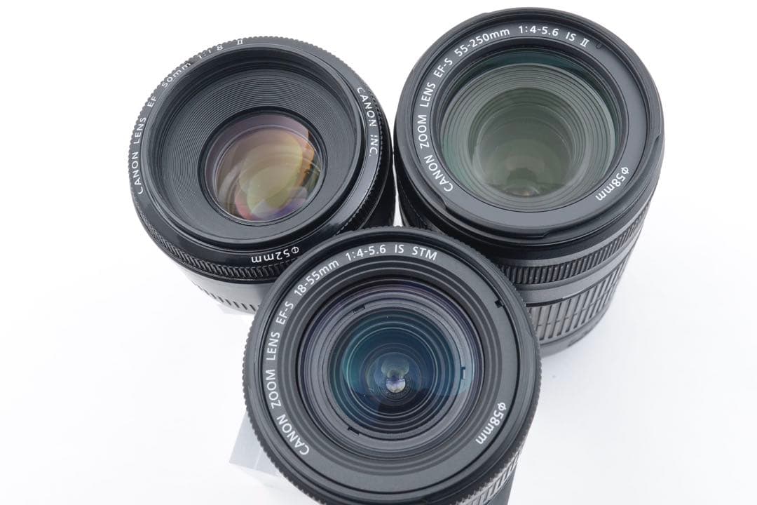 デジタル一眼/canon kiss x10i/標準&望遠&単焦点レンズセット