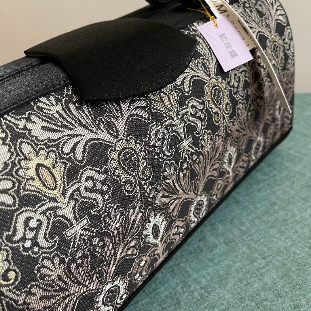 【新品未使用】西陣織 おしゃれ草履＆バッグセット Mサイズ シックモダン