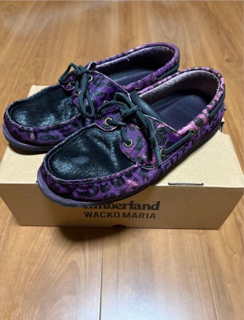 Timberland × WACKO MARIA レオパード 紫 27cm 箱付