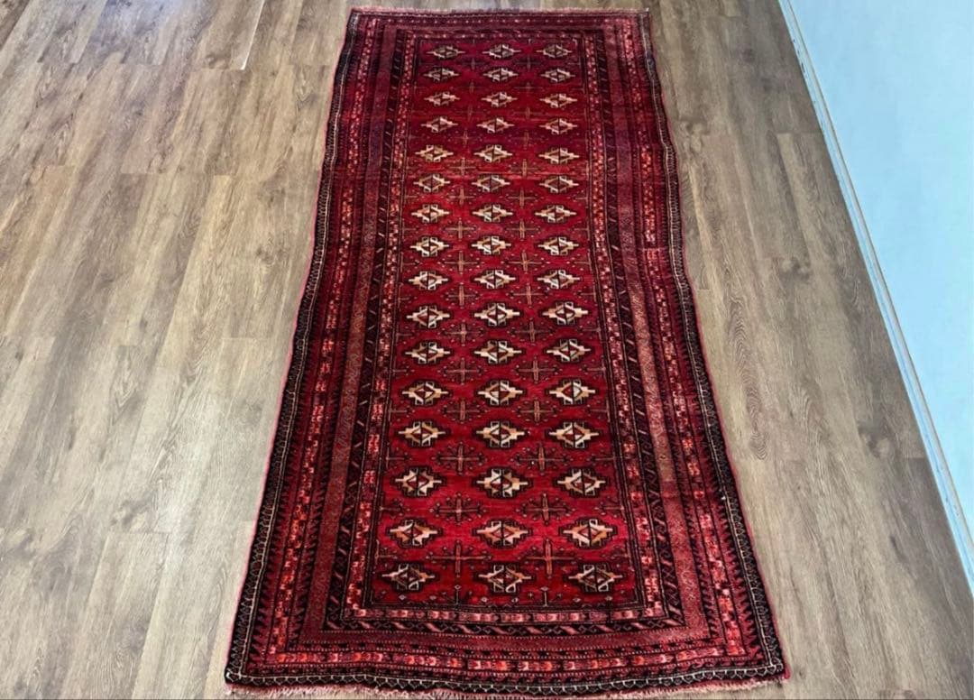 大型 ザーヘダーン産ペルシャ絨毯 トライバルラグ