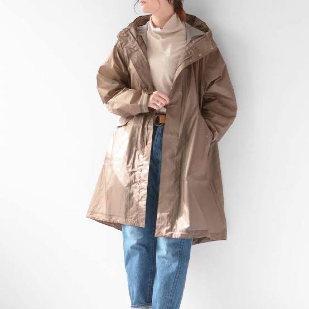 【中古美品】Sサイズ モッズコート ノースフェイス カーキ フード付き