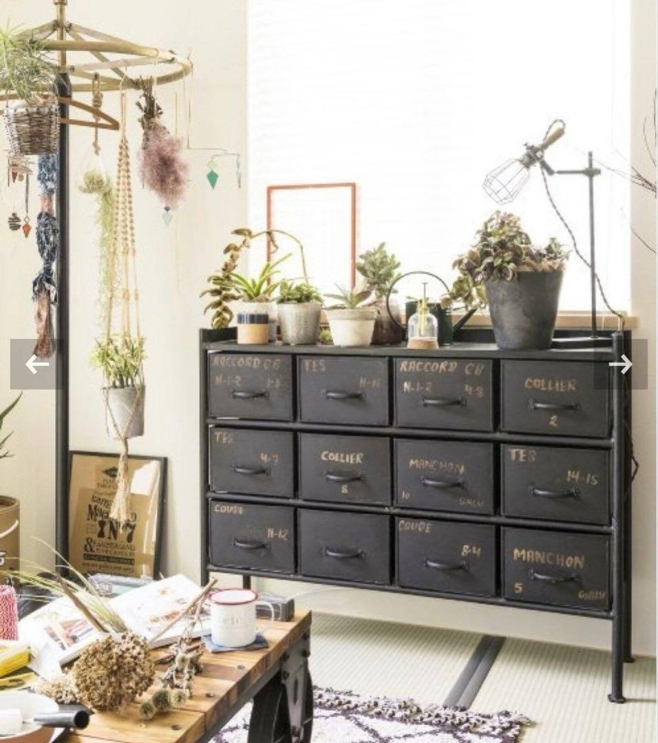 廃盤品　ギデル12ドロワー　チェストワイド