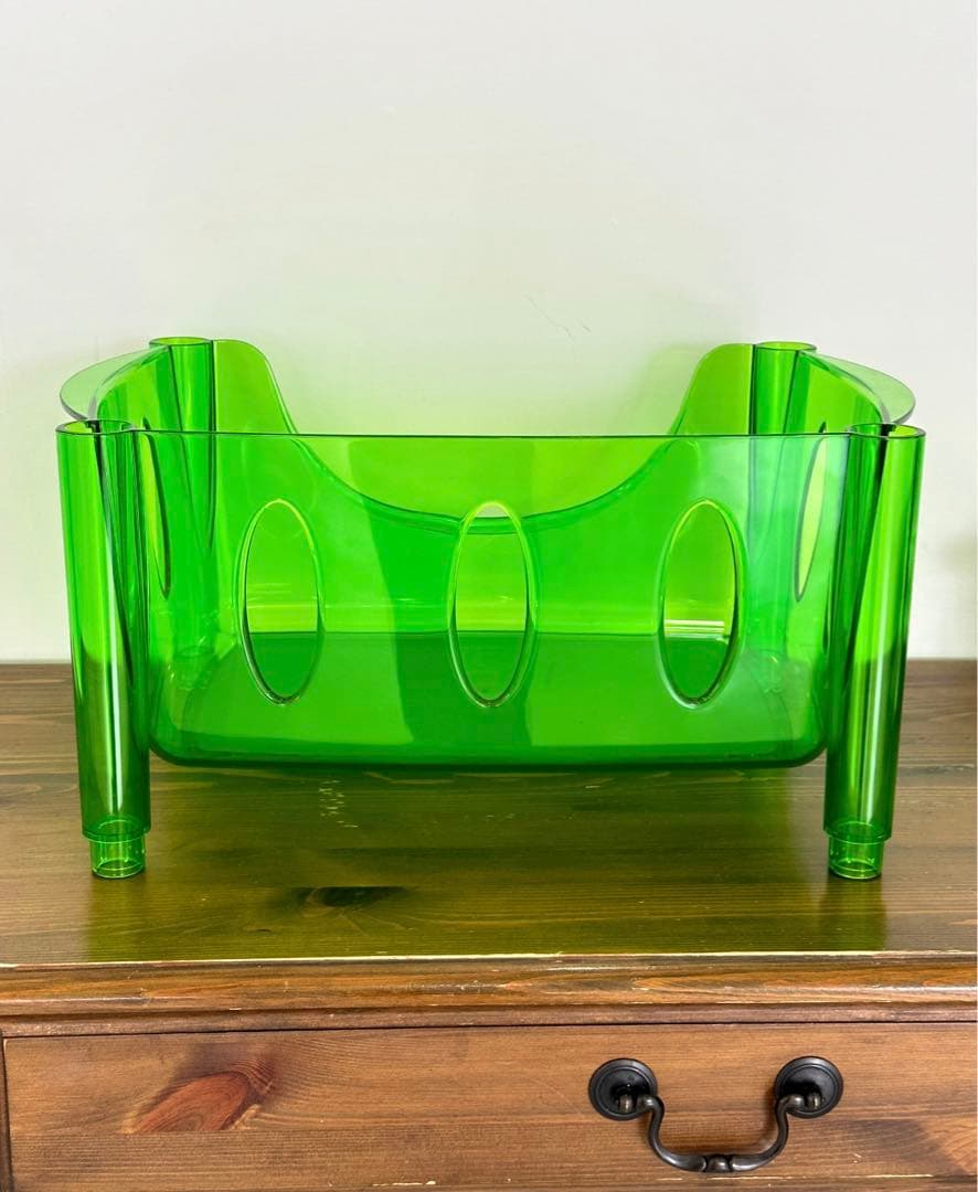 グッチーニ　アクリルラック　スタッキングバスケット　スペースエイジ　イタリア