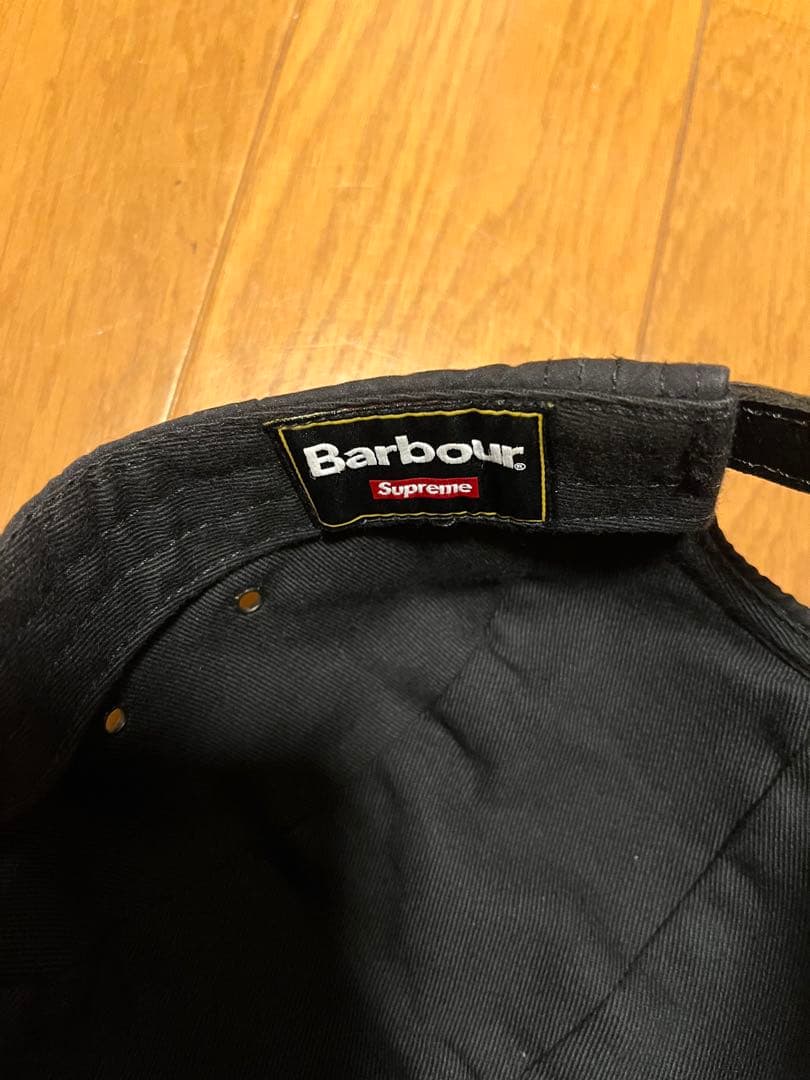 Supreme×Barbour Waxed Cotton Cap 黒