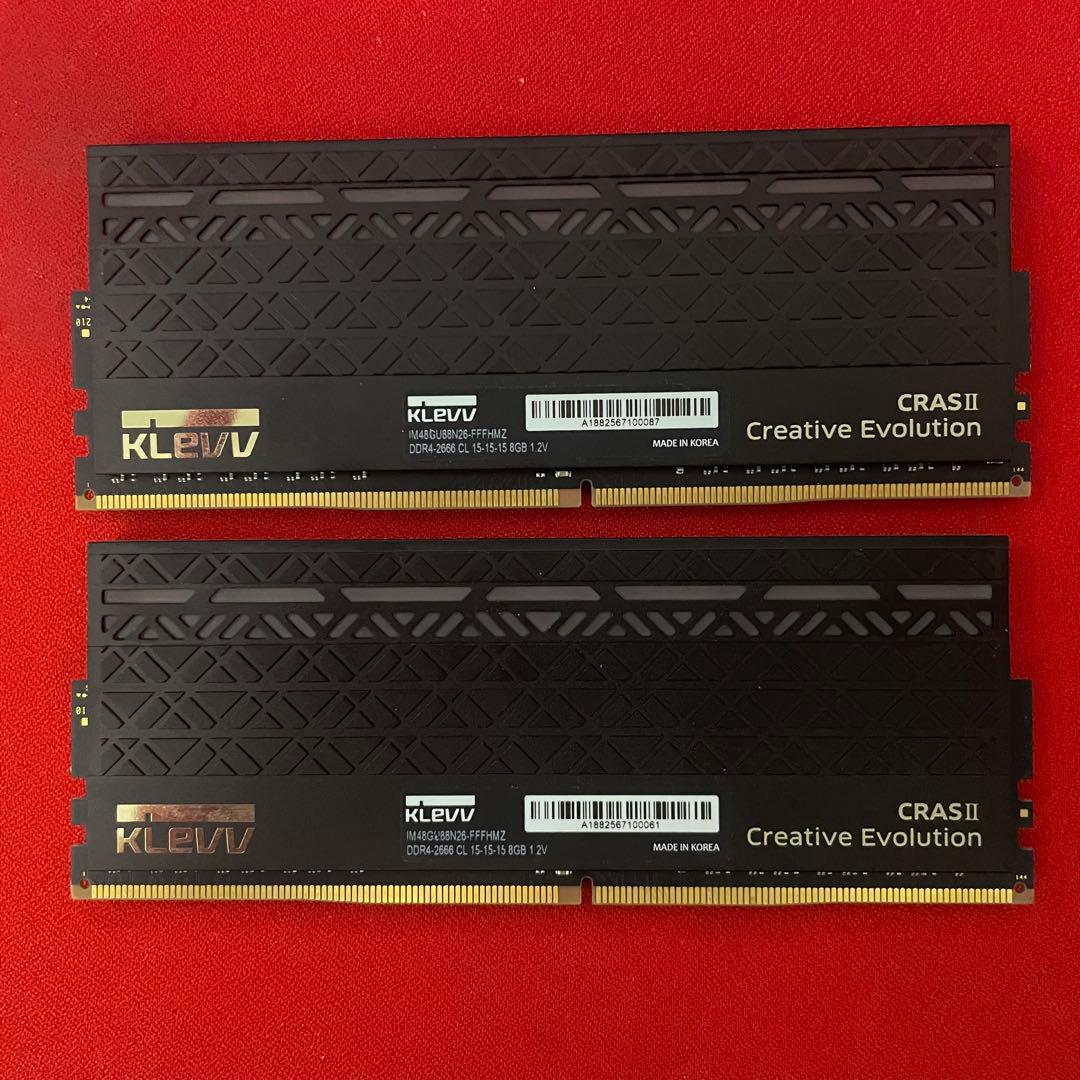 KLEVV CRAS II DDR4 16GB(8GB×2) 2666MHz