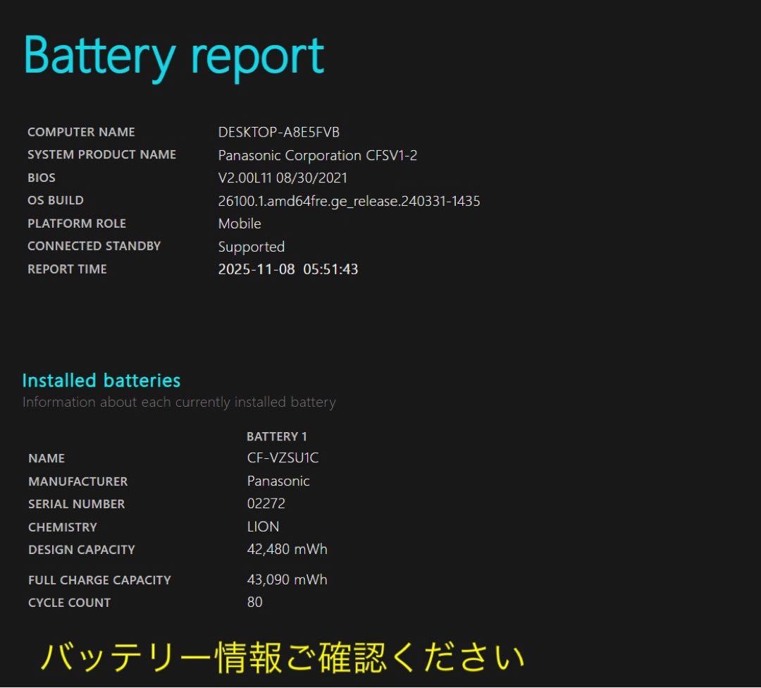 累積2010H レッツノート CF-SV1 16GB 11世代i5/office