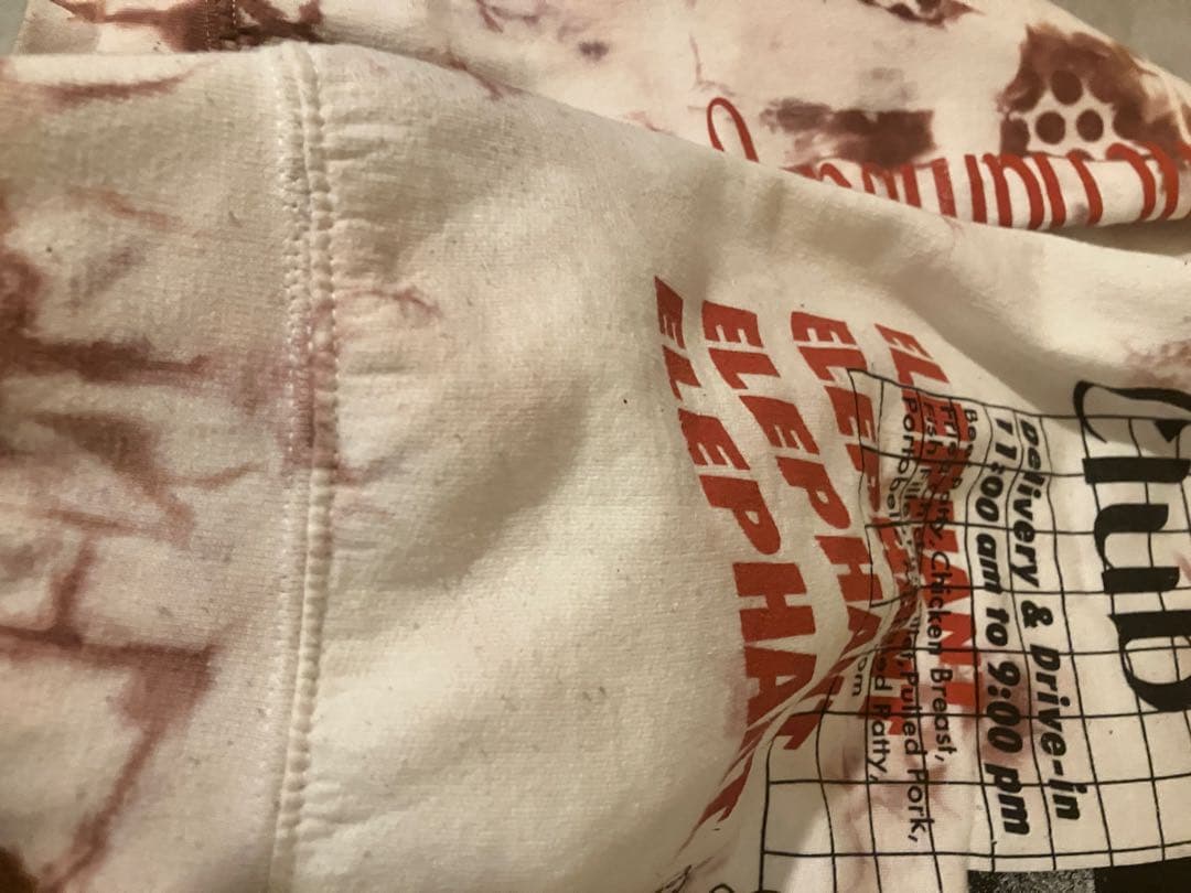 peate タイダイ柄 Elephant HamburgerClub スウェット