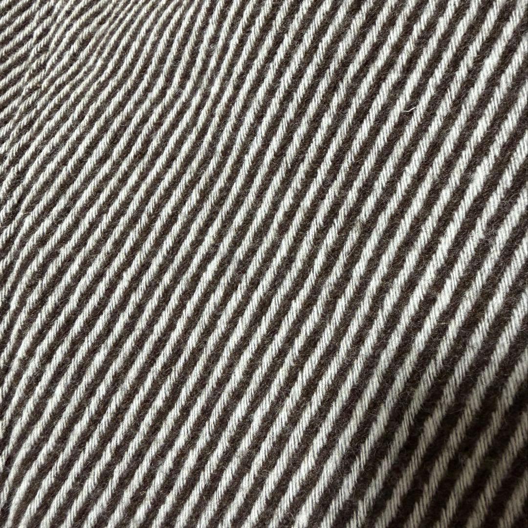 HERNO ヘルノ ストライプ ダッフルコート ブラウン ダッフル 46