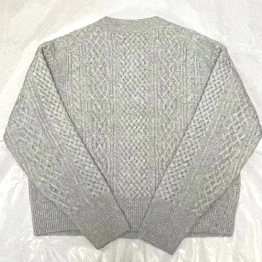 お値下げ☆23区【今季新作・新品】カシミヤブレンド ケーブルニットカーディガン