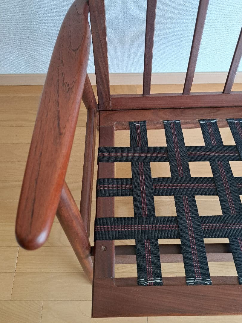 27日まで 北欧 イージーチェア チーク材