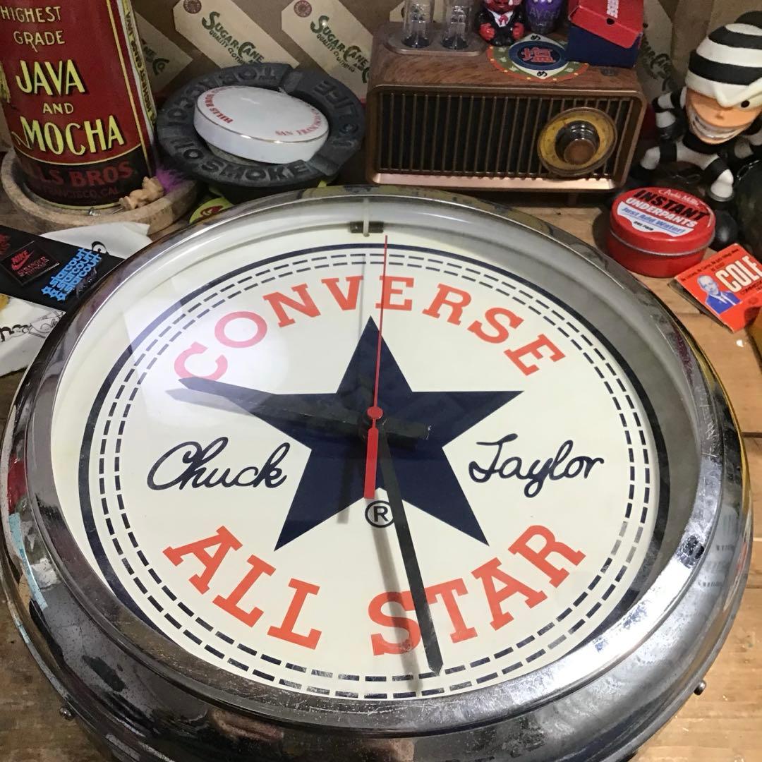 90s converse ネオンクロック　販促物