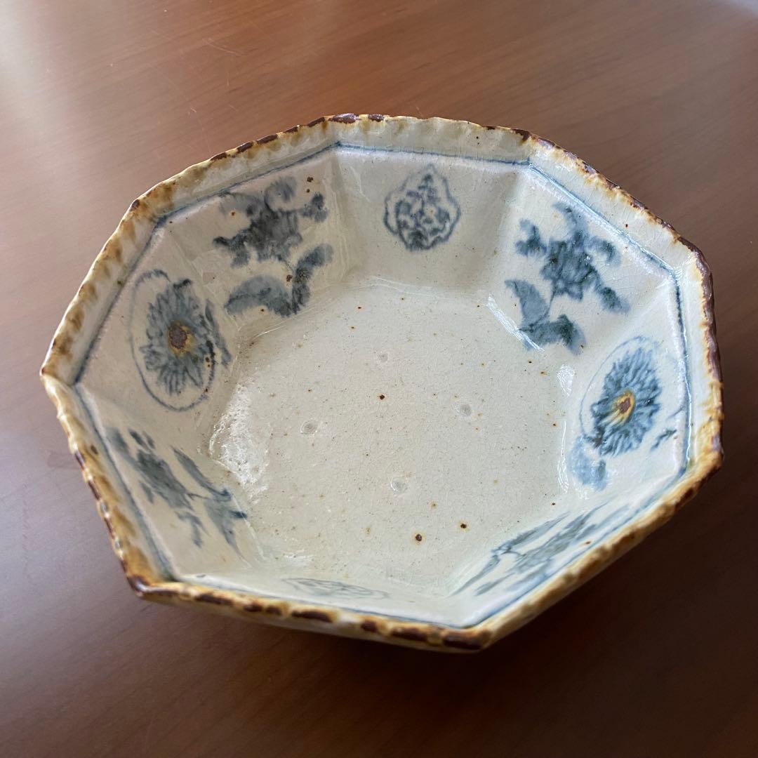 未使用　コウホ窯　市野吉記　八角鉢