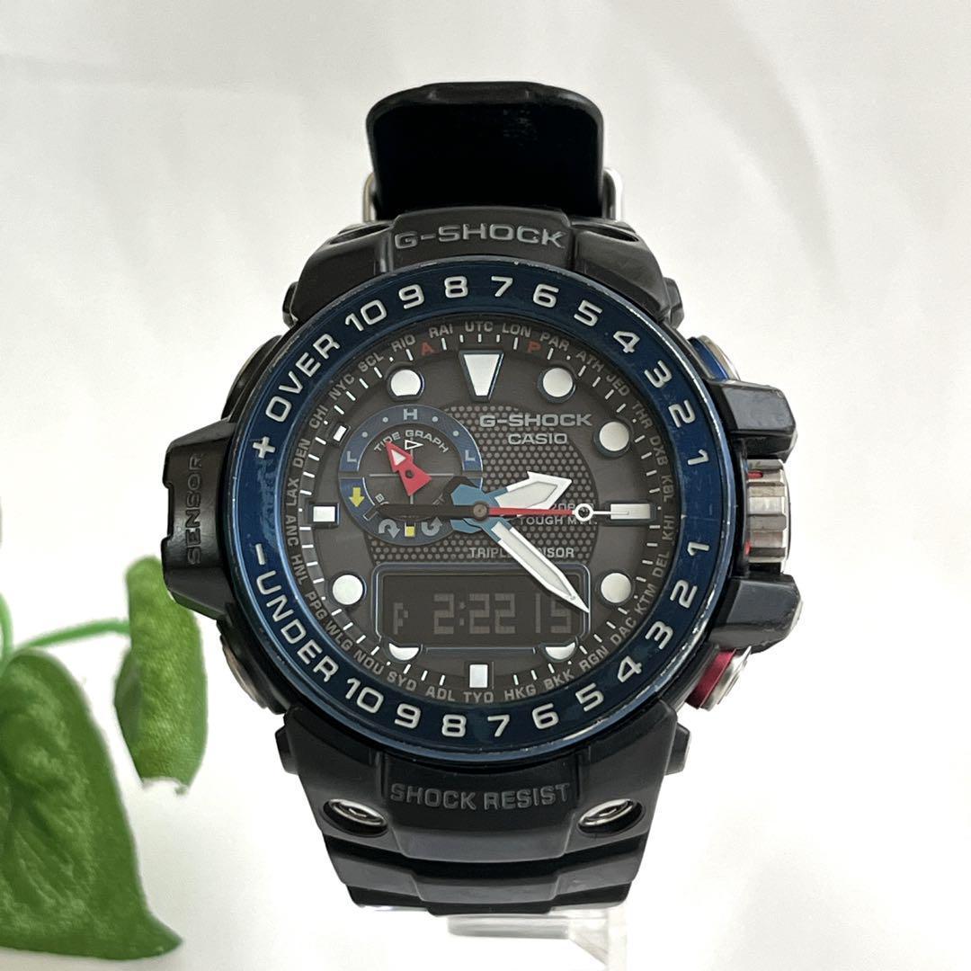 G-SHOCK 腕時計　ガルフマスター　アナデジ　電波ソーラー　メンズ　ブラック