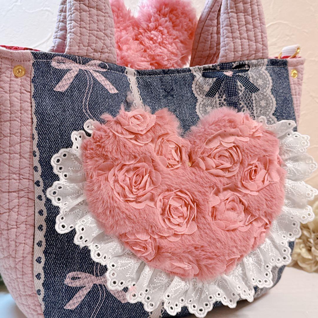 あ*き様 コヤンイサムチョン♡bigうさぎルミちゃんの形が変わるヌビトートバッグ