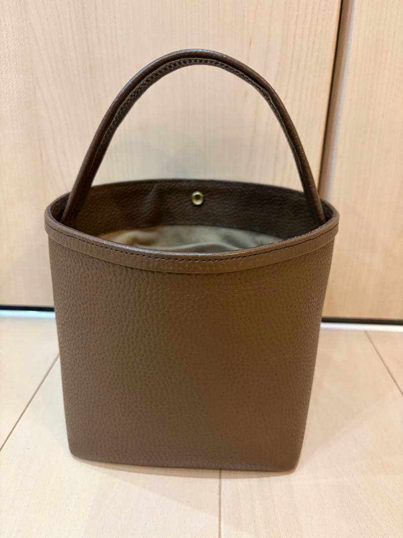 ch!iiibag レザーバスケット　ブラウン　ハンドバッグ