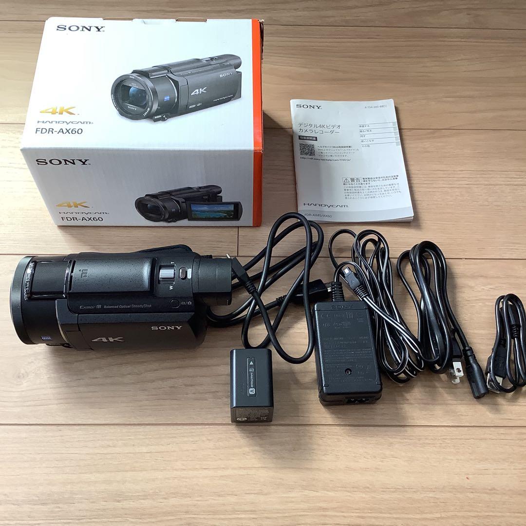 SONY　ソニー　デジタルビデオカメラハンディカム　4K　FDR-AX60　4K