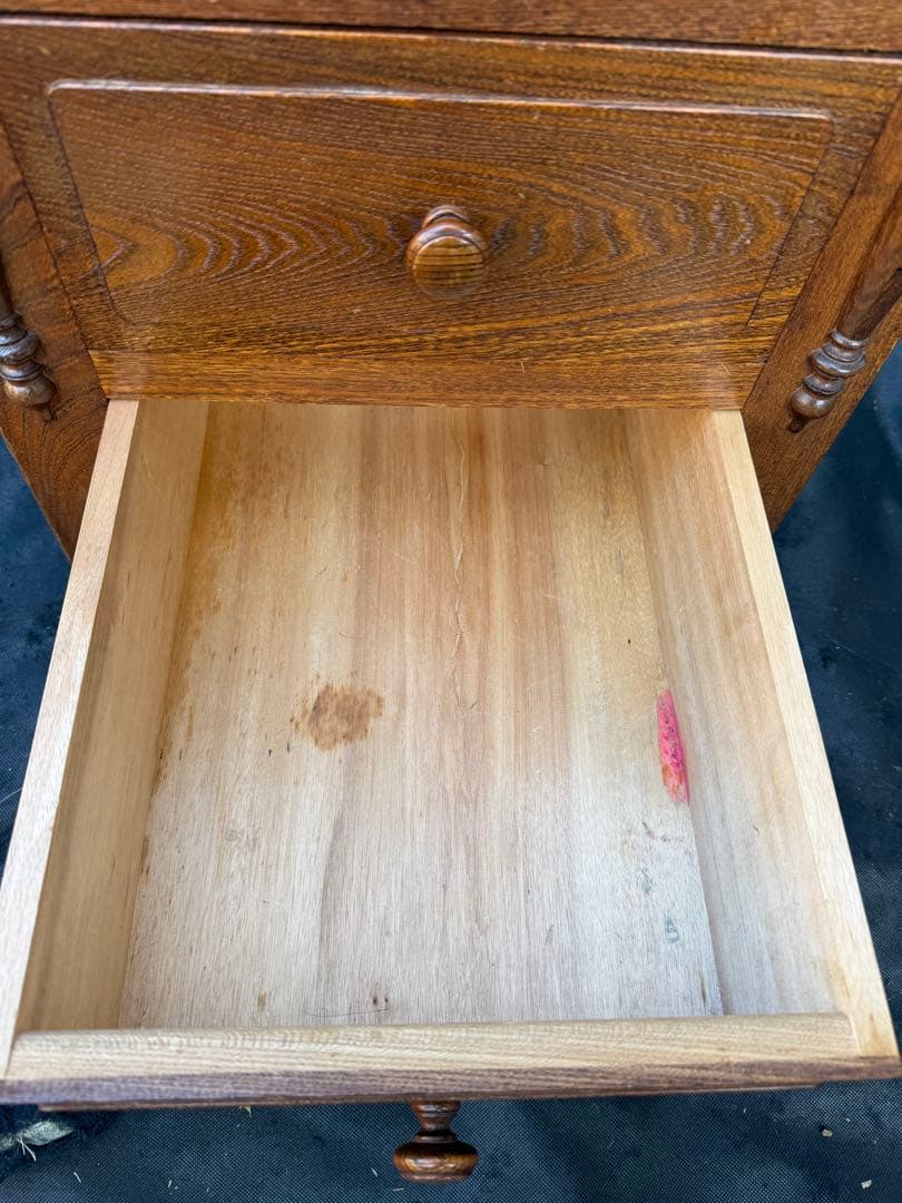 引き取り限定！埼玉　アンティーク調 木製書斎机 クラシックデスク オーク風