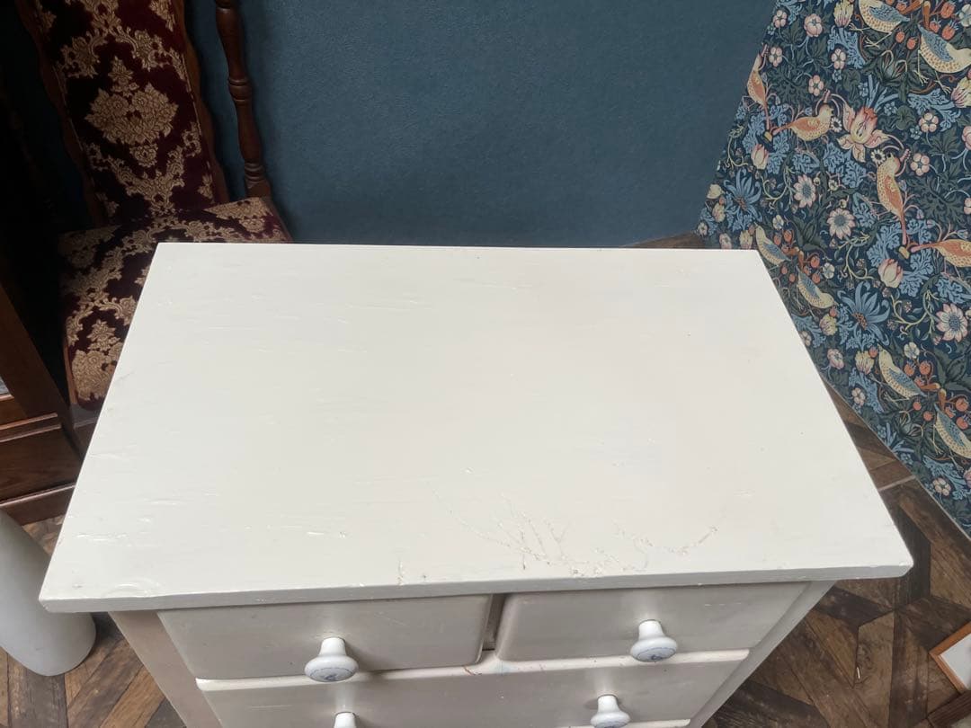 ビンテージ チェスト 白家具 北欧 インテリア 昭和レトロ 当時物 アンティーク