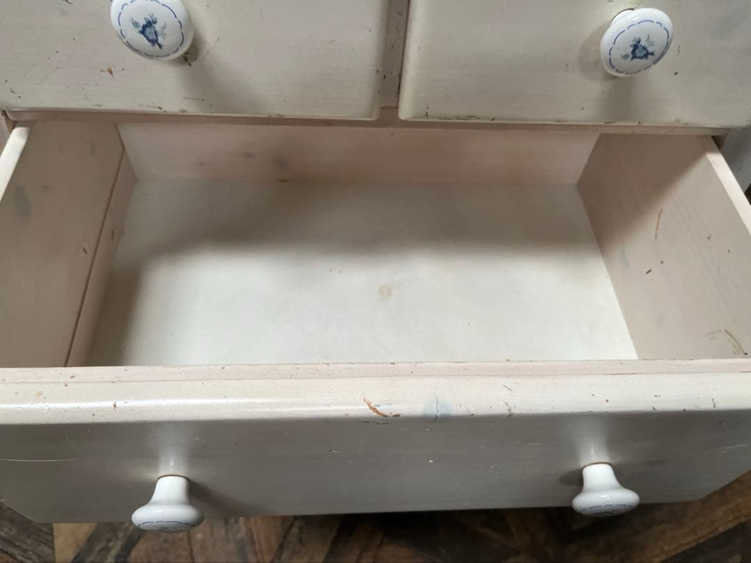 ビンテージ チェスト 白家具 北欧 インテリア 昭和レトロ 当時物 アンティーク