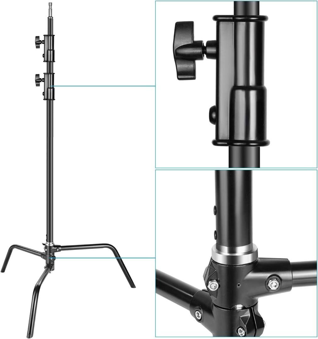 開封未使用 NEEWER Cスタンド 3m ステンレス製