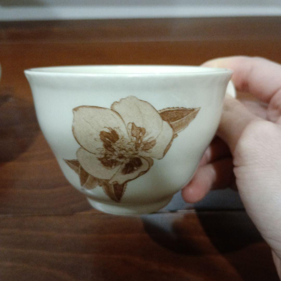 ジュヌビエーブ・レチュ　GENEVIEVE LETHU　クリスマスローズ柄