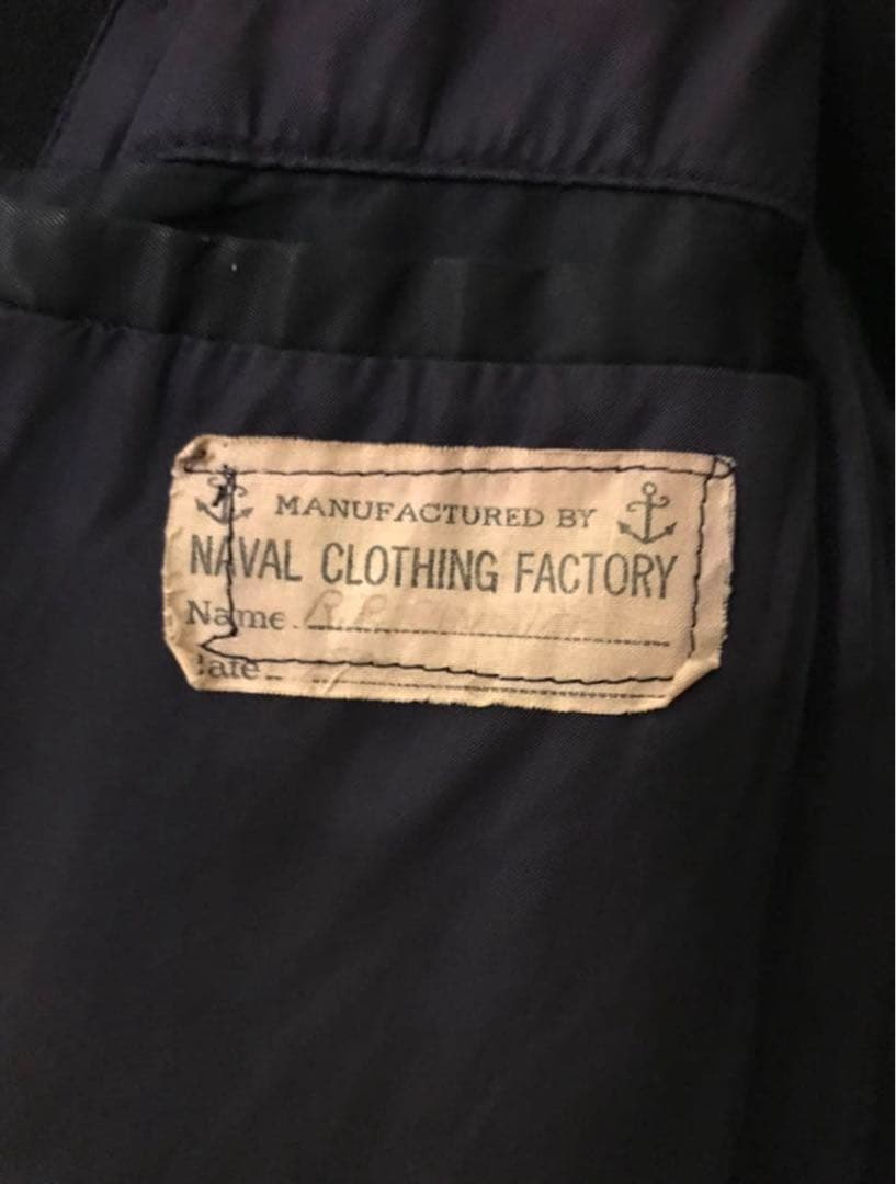 40s 本物 U.S. NAVY ヴィンテージ Pコート 希少 S サイズ