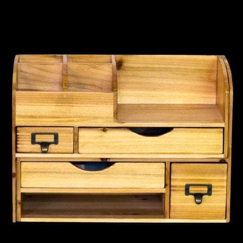 小物入れ 伸縮 自由自在 木製デスクオーガナイザー 卓上