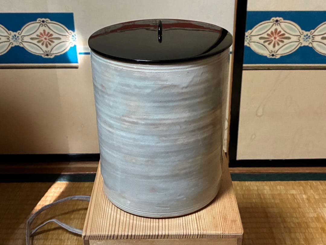 茶道具 陶器 水指 共箱 【森里 陶楽】作