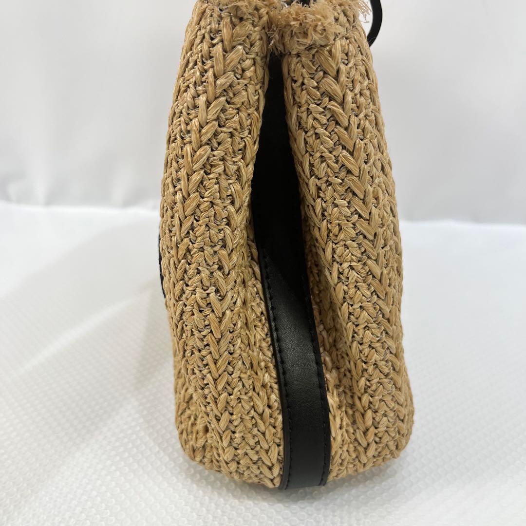 ポポロン ✨希少✨ EMPORIO ARMANI ラフィア　ストローバッグ