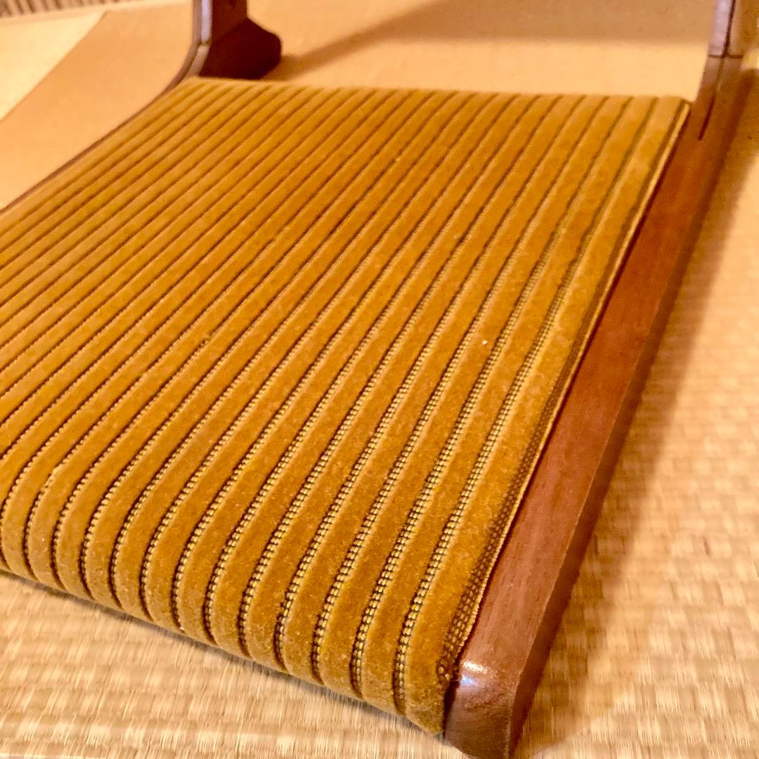 昭和レトロ 高級 和風 折りたたみ座椅子　 アンティーク 2脚セット