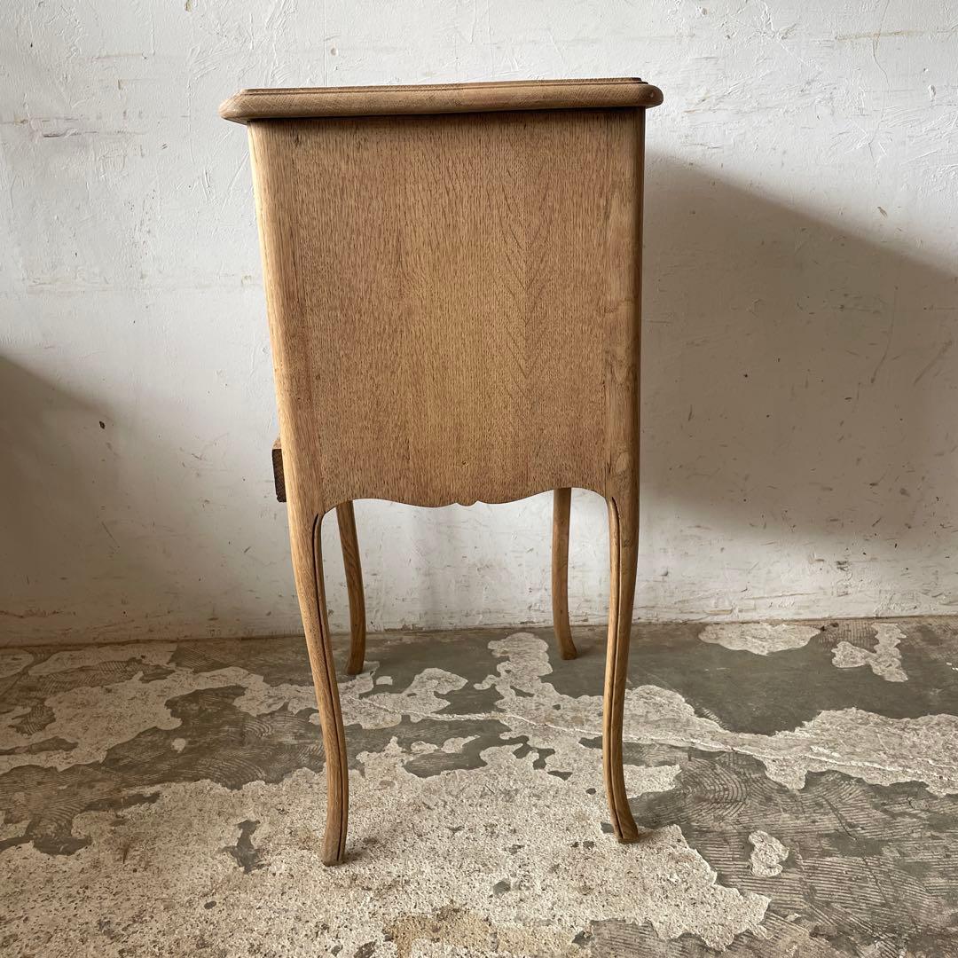 ビンテージ ドロワーサイドテーブル ベッドサイド猫脚　剥離　no1