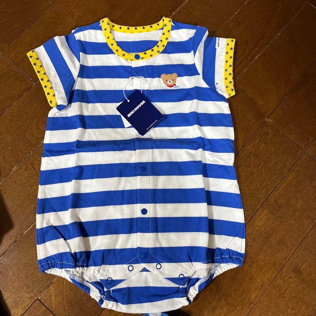 ミキハウス80新品たぐ付き3点ロンパース靴下おまけです。全部で15点値下げ中