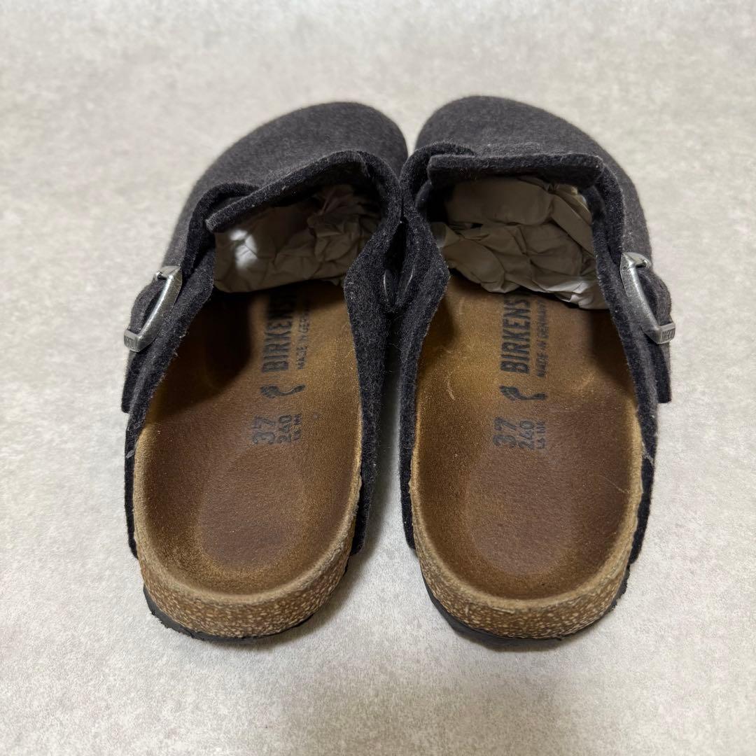 【ビルケンシュトック】ボストン　ウールフェルト クロッグサンダル　24cm