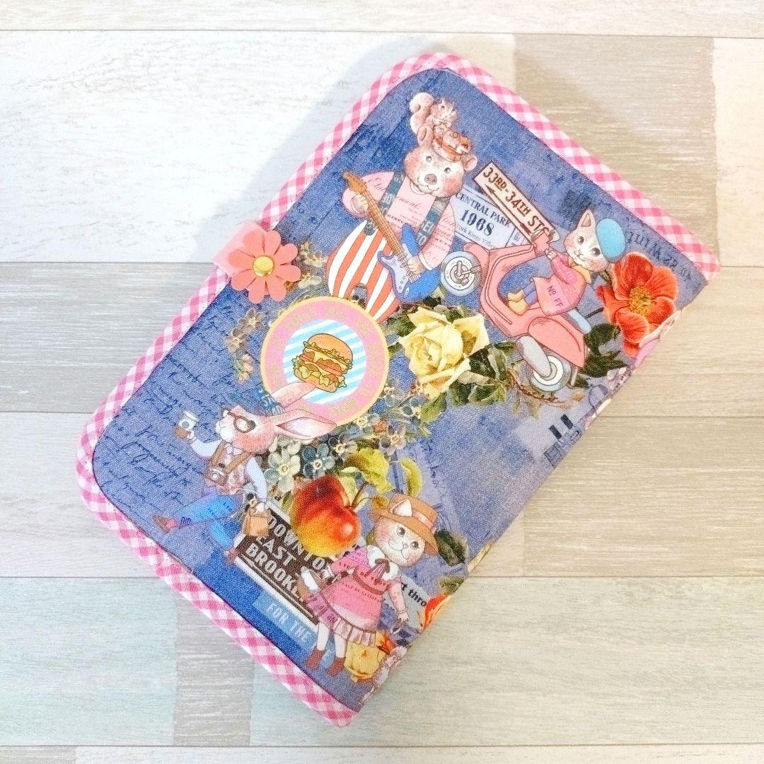 専用☆デニムリメイクバッグ＆手帳カバー☆ジョリーフルール