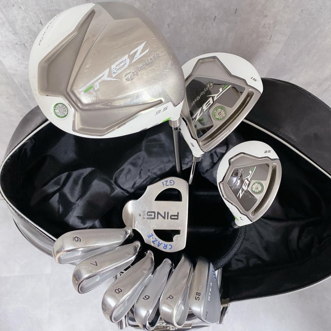 X236 TaylorMade RBZ メンズ ゴルフ クラブセット 11点