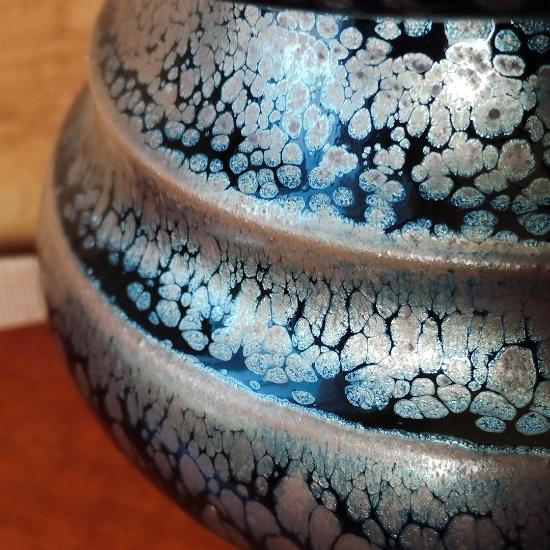 油滴天目　香炉　福森守比古