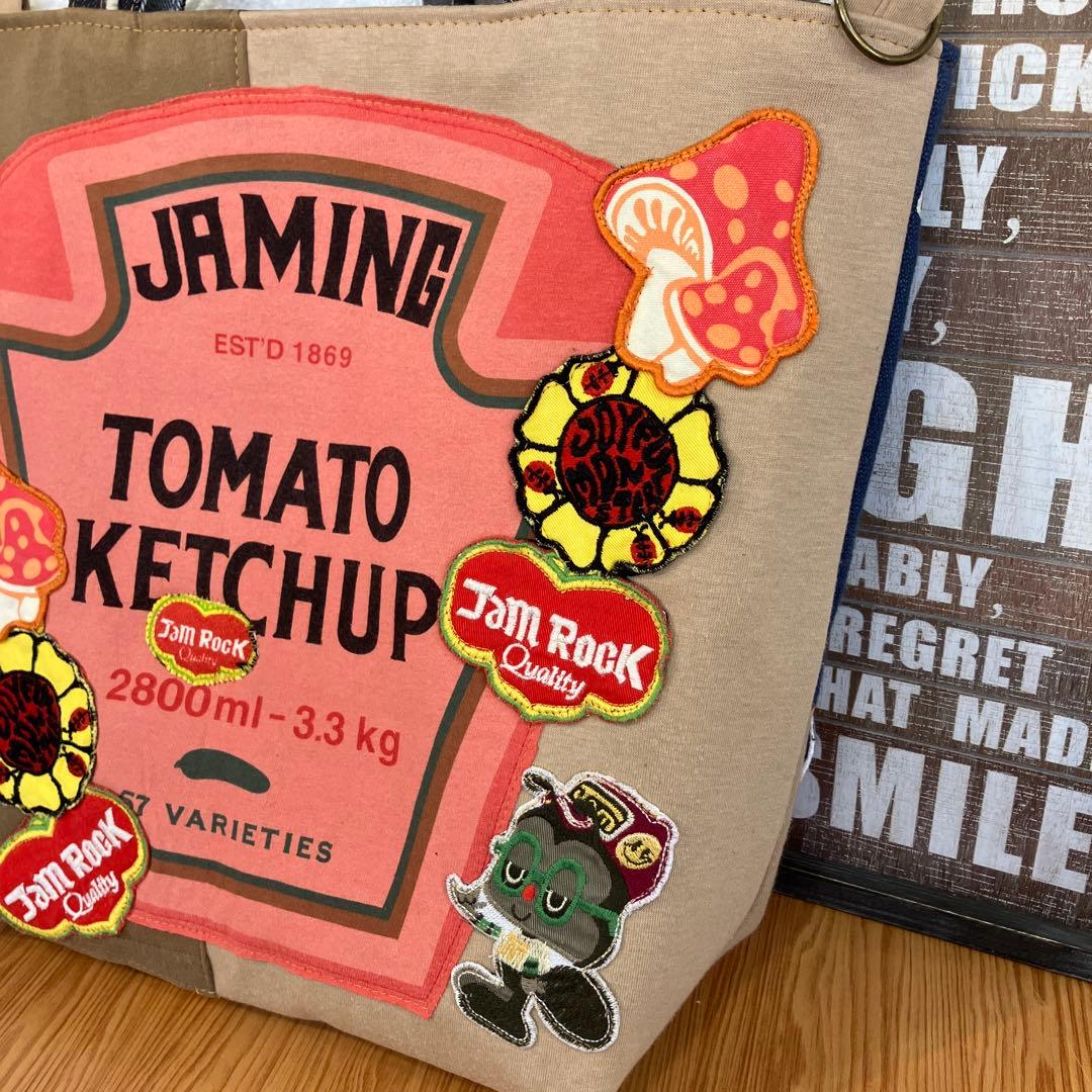 専用です。ハンドメイドバックデニムリメイクパッチワーククッキー＆パグちゃんトート