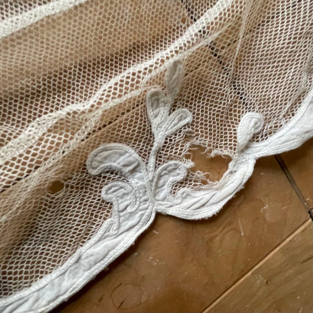 フランスアンティーク　レースカーテン