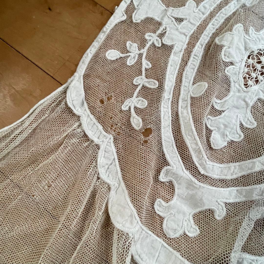 フランスアンティーク　レースカーテン