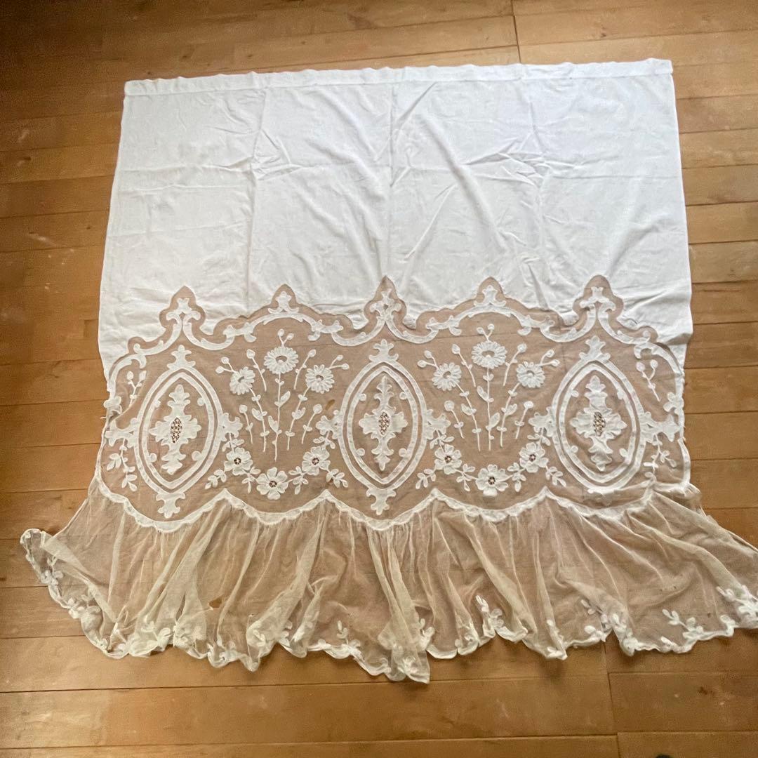 フランスアンティーク　レースカーテン