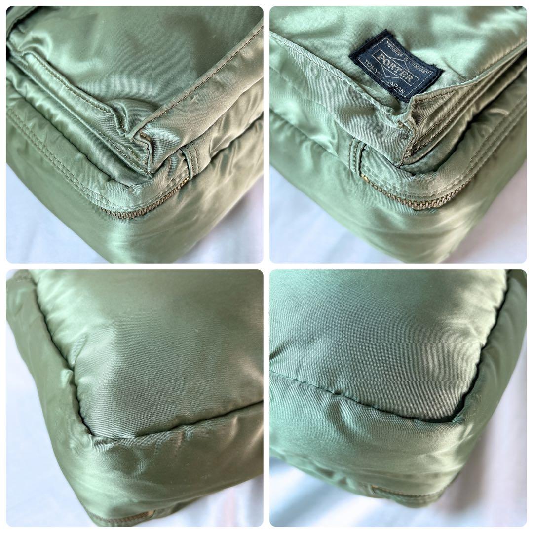 PORTER ポーター タンカー ショルダーバッグ 2層 セージグリーン