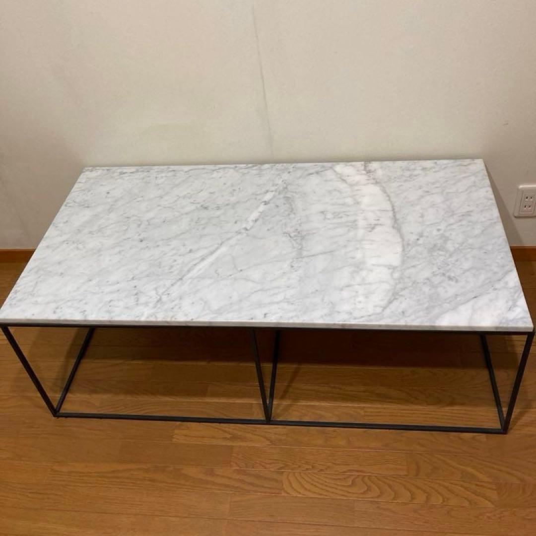 大理石風　セラミックセンターテーブル
