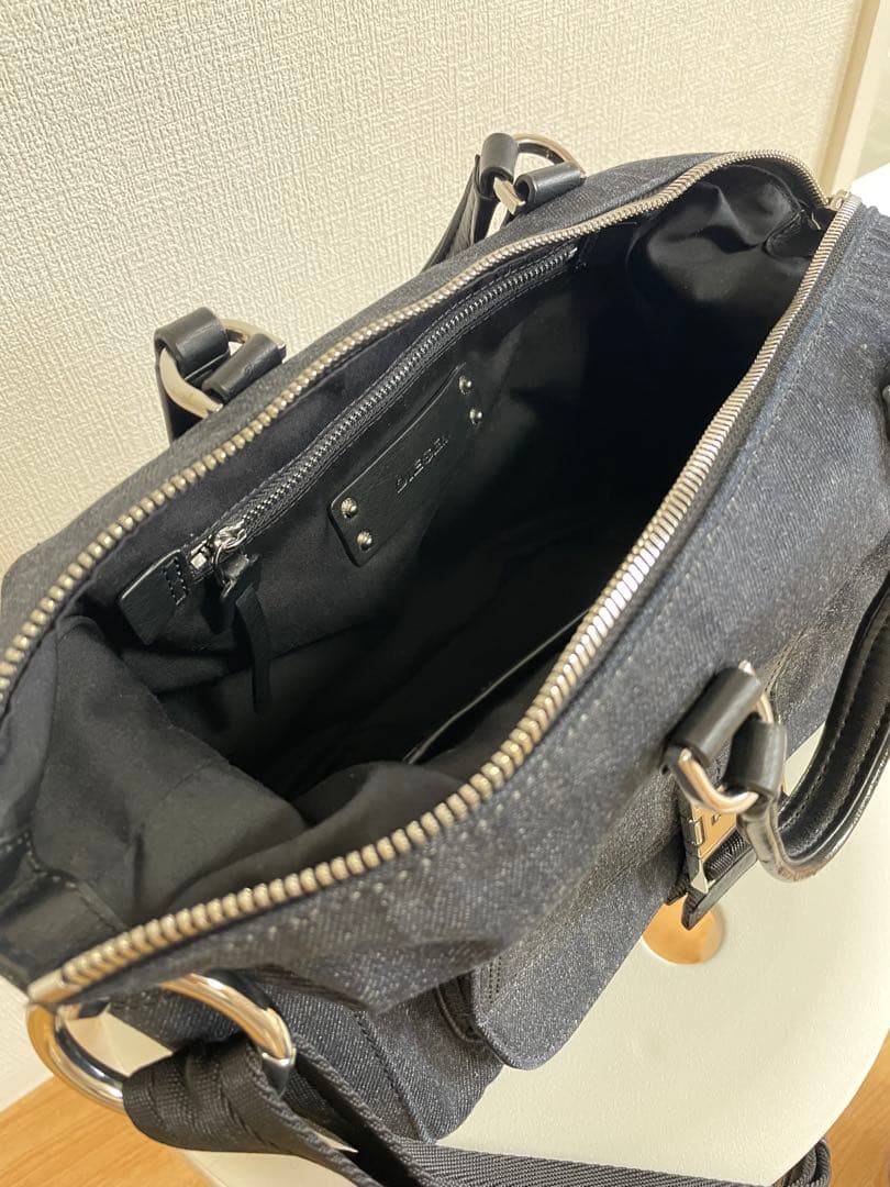 DIESEL デニム ブラック ショルダーバッグ