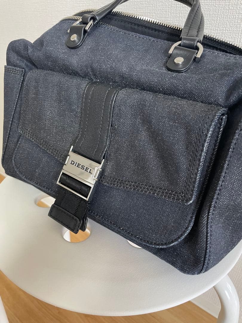 DIESEL デニム ブラック ショルダーバッグ