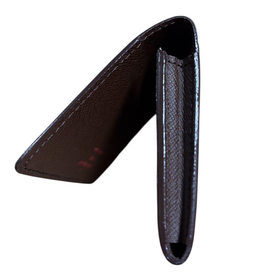 【美品】LOUIS VUITTON ダミエ レザー カードケース ユニセックス