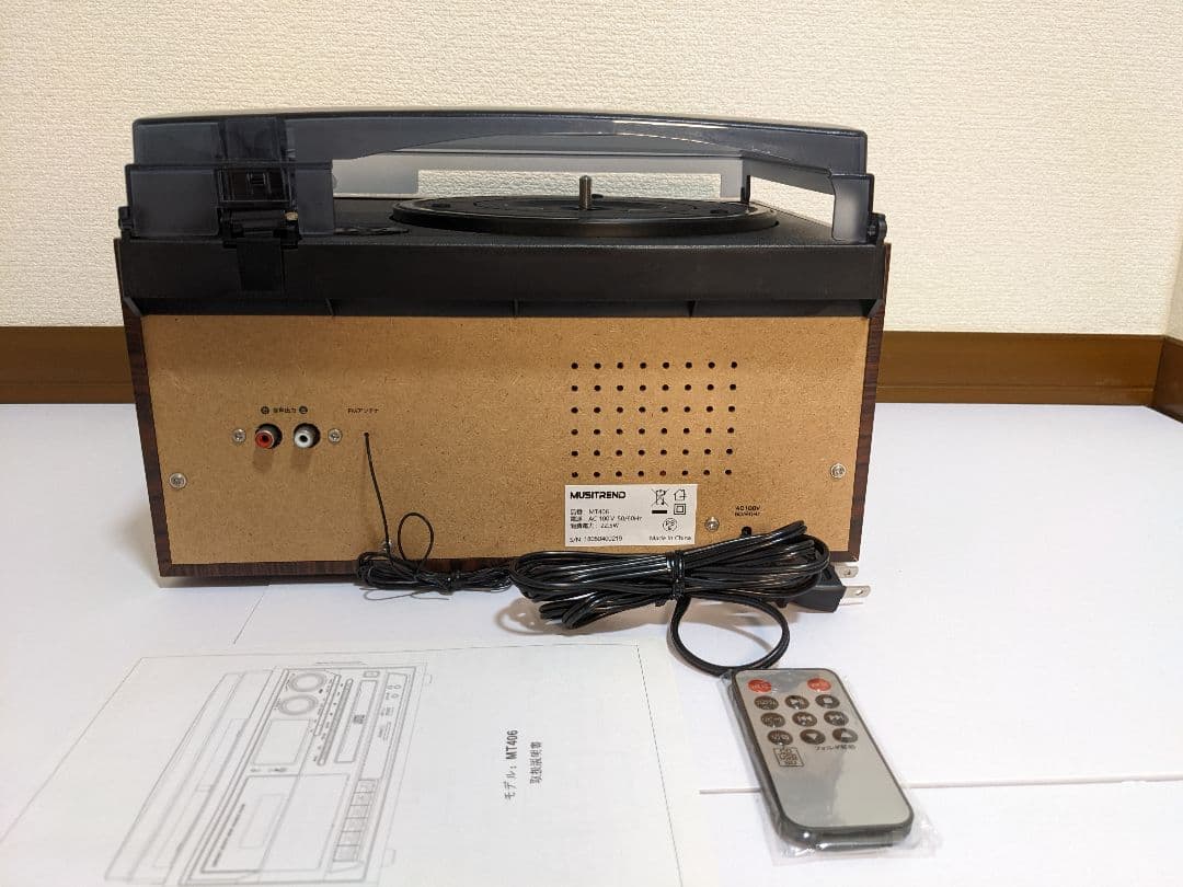 MUSITRENDレコードプレーヤーミュジックプレーヤー　MT406