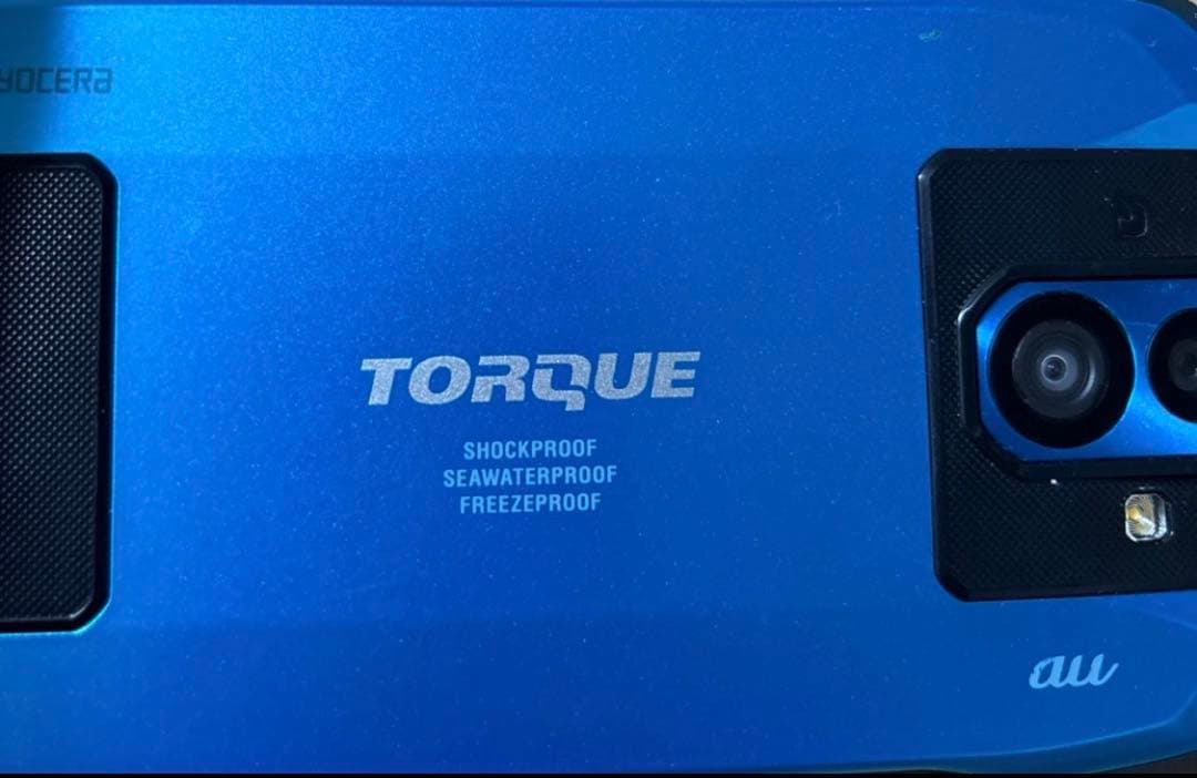 ジャンク品　au TORQUE G04 ブルー 京セラ KYV46 ブルー